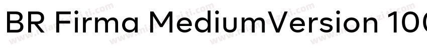 BR Firma MediumVersion 1000PS 001字体转换